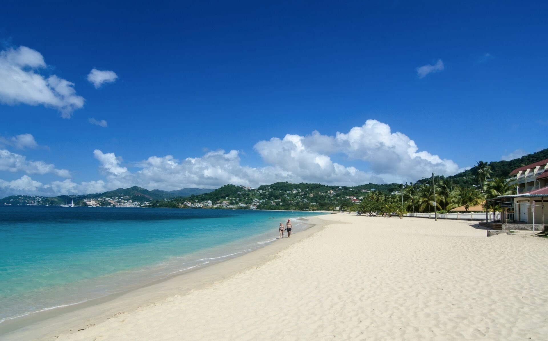 Grand Anse beach, Grenada — turquoise water and white sand